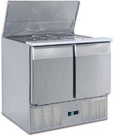 AFP / S903 refrigerated saladette pizzeria in stainless steel - Pizza  equipment